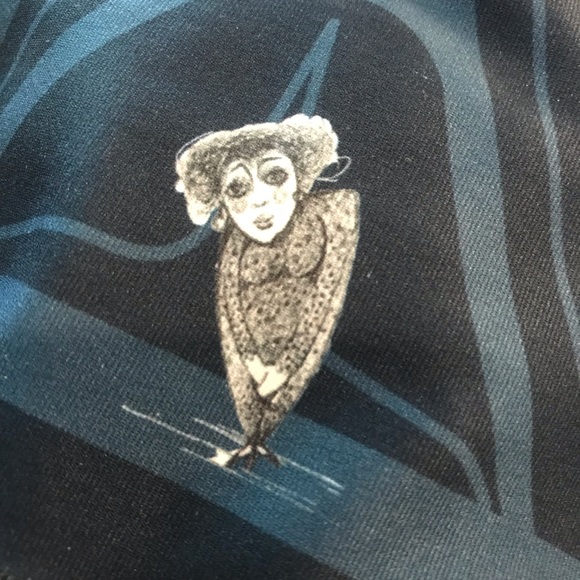 NWOT Nominou Wolf and Moon Navy Athleisure Leggings size XS - Picture 7 of 8